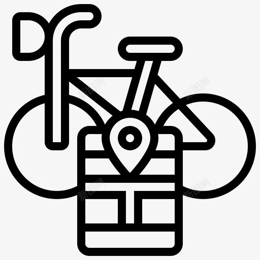 gps自行车位置svg_新图网 https://ixintu.com 自行车 gps 位置 安全 跟踪 路线