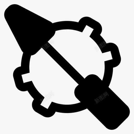 工具箱齿轮工程机械svg_新图网 https://ixintu.com 工具箱 齿轮 工程 机械 修理 工人 实心