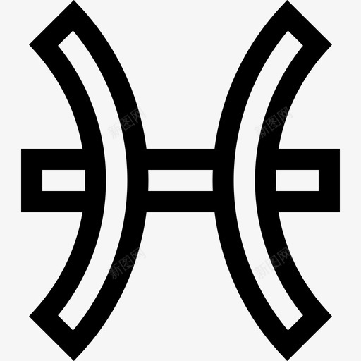 双鱼座黄道十二宫直系svg_新图网 https://ixintu.com 双鱼座 黄道 十二 直系