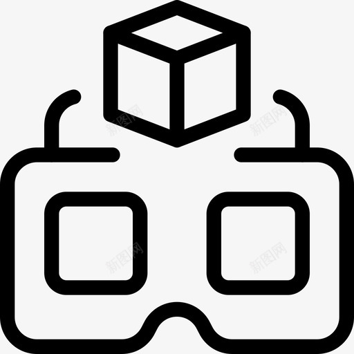 虚拟现实虚拟现实125线性svg_新图网 https://ixintu.com 虚拟现实 线性