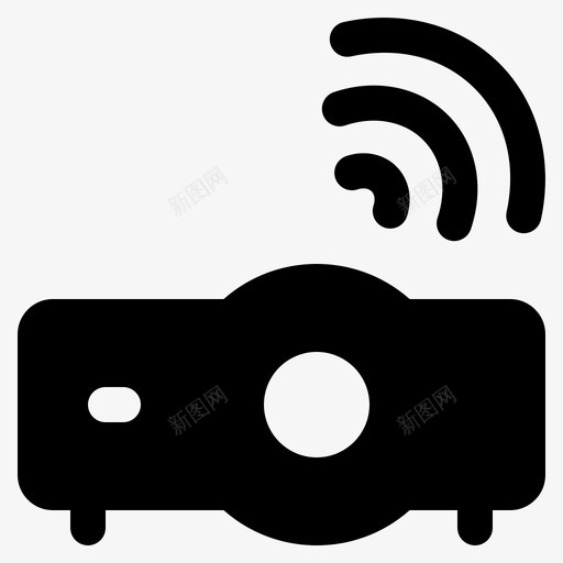 投影机wifi连接会议办公室svg_新图网 https://ixintu.com 投影机 wifi 连接 会议 办公室 演示 研讨会 固态