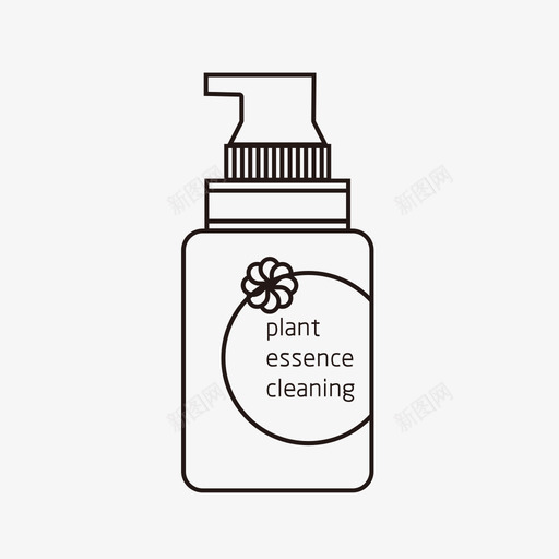 化妆品洁面乳svg_新图网 https://ixintu.com 化妆品 洁面乳