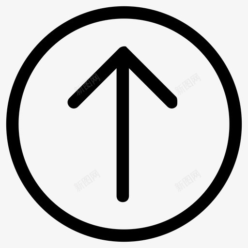 arrowupcirclesvg_新图网 https://ixintu.com arrowupcircle