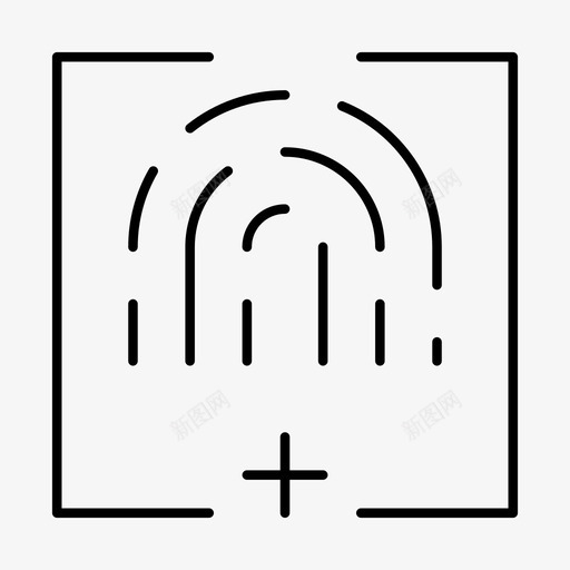 添加手指指纹svg_新图网 https://ixintu.com 添加 手指 指纹 id 标识 界面 基本 细线