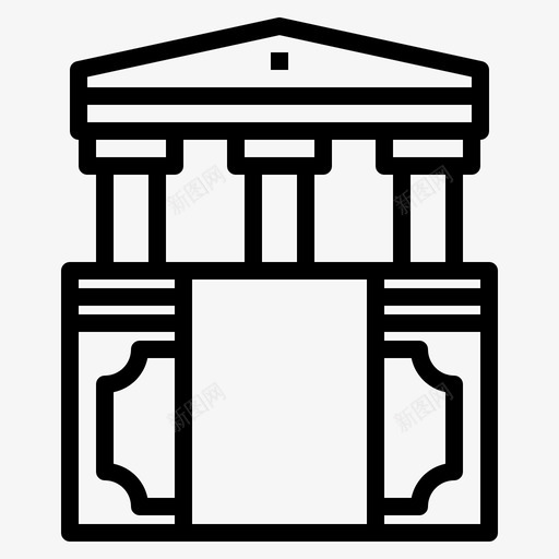 银行金融科技50线性svg_新图网 https://ixintu.com 银行 金融 科技 线性