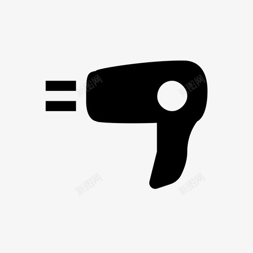 hairDryersvg_新图网 https://ixintu.com hairDryer
