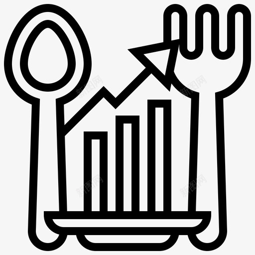 消费勺支出叉svg_新图网 https://ixintu.com 消费 支出 资源 经济 000005