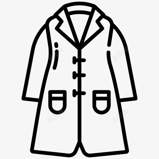 外套衣服193轮廓svg_新图网 https://ixintu.com 外套 衣服 轮廓