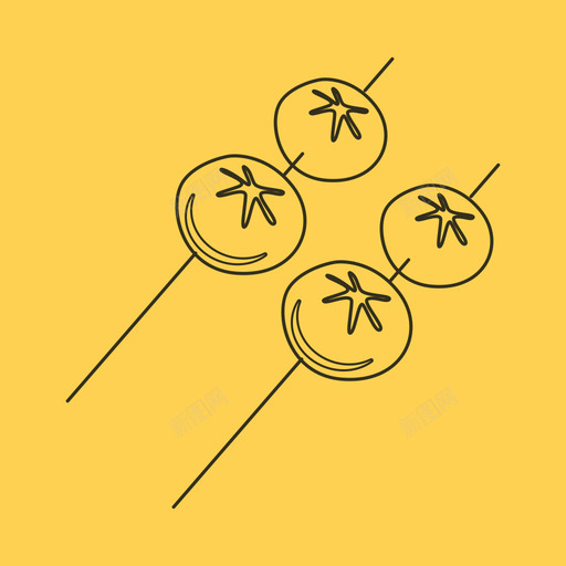 烤香菇svg_新图网 https://ixintu.com 香菇 线性 扁平 单色 简约 精美