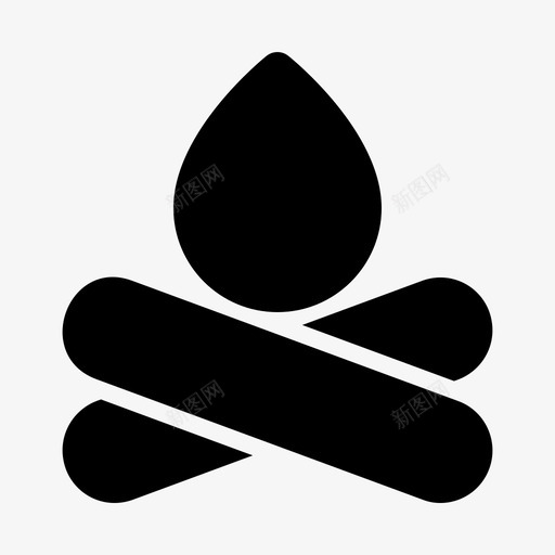 篝火探险露营svg_新图网 https://ixintu.com 露营 探险 篝火