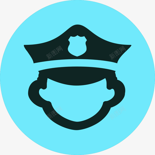 警卫力量蓝色svg_新图网 https://ixintu.com 警卫 力量 蓝色