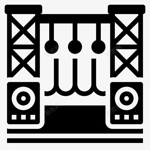 soundstage音乐会现场svg_新图网 https://ixintu.com soundstage 音乐会 现场 制作 sound studio glyph 000007