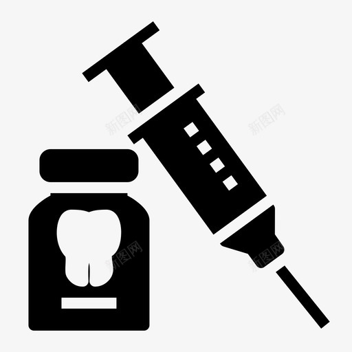 牙科血清牙科药物牙医svg_新图网 https://ixintu.com 牙科 血清 药物 牙医 注射剂 注射器 牙纹