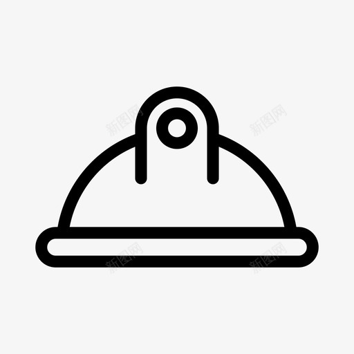 头盔建筑工程师svg_新图网 https://ixintu.com 建筑 头盔 工程师 防护 安全 工业 线条
