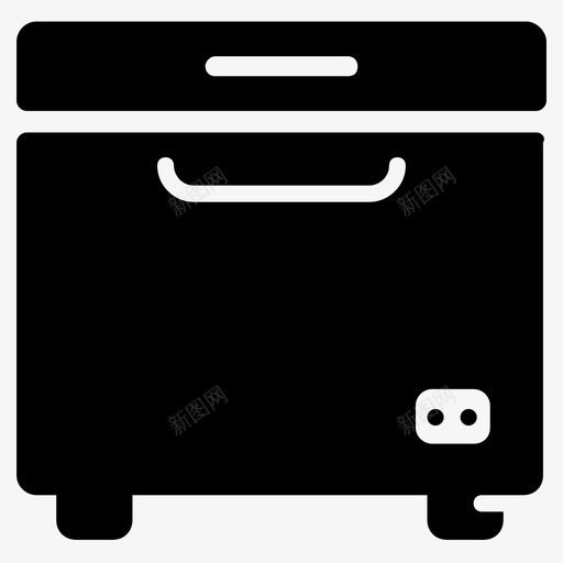 胸部冷冻机食品存储冰箱svg_新图网 https://ixintu.com 冰箱 胸部 冷冻机 食品 存储 家用电器 字形 矢量 矢量图 图标