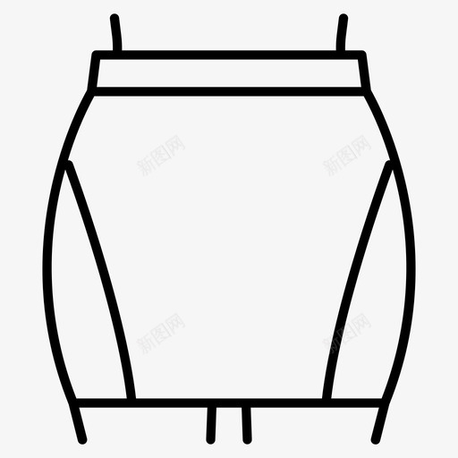 bodycon裙性感开两面时尚款式svg_新图网 https://ixintu.com bodycon 性感 两面 时尚 款式 黑色 轮廓