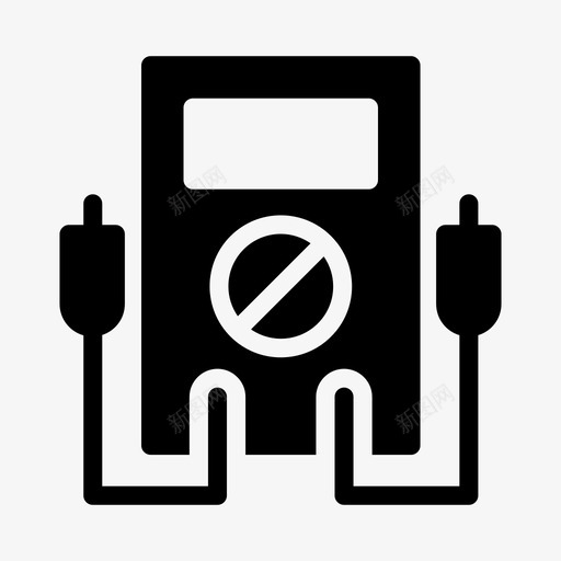 电压表安培电路svg_新图网 https://ixintu.com 电压表 安培 电路 电气 电源 工程
