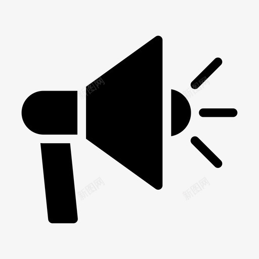 扩音器广告响声svg_新图网 https://ixintu.com 广告 扩音器 响声 营销 扬声器 媒体 字形