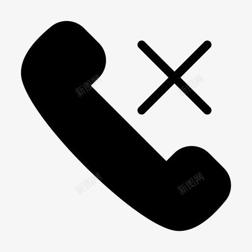 拒绝呼叫通信结束svg_新图网 https://ixintu.com 拒绝 呼叫 通信 结束 电话 字形