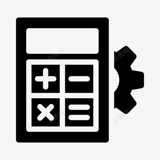 计算设置会计业务svg_新图网 https://ixintu.com 计算 设置 业务 会计 财务 统计 分析 字形