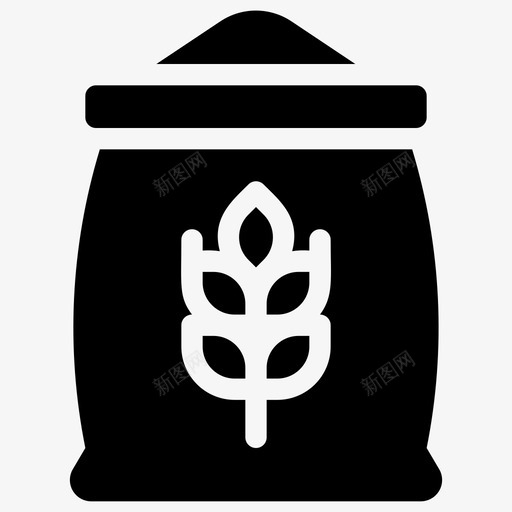 粮食袋自然春季svg_新图网 https://ixintu.com 粮食 春季 自然 天气 小麦 字形