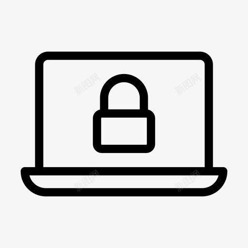 笔记本锁笔记本专用svg_新图网 https://ixintu.com 笔记本 专用 安全 网络 络线 标志 标志符 符号