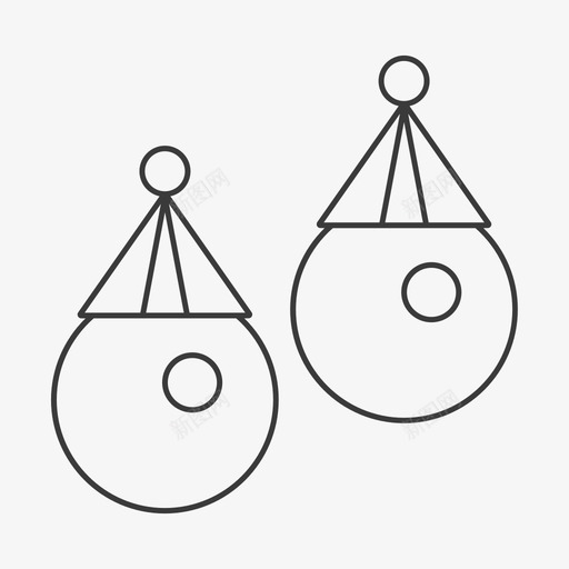 耳坠耳饰珍珠svg_新图网 https://ixintu.com 耳坠 耳饰 珍珠 线性 单色 简约 填充