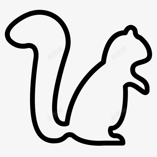 松鼠动物自然svg_新图网 https://ixintu.com 松鼠 动物 自然 寄生虫 种子 春线