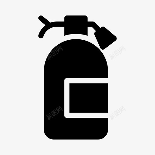 灭火器钢瓶火svg_新图网 https://ixintu.com 灭火器 钢瓶 防护 安全 工业 建筑 线条 符号