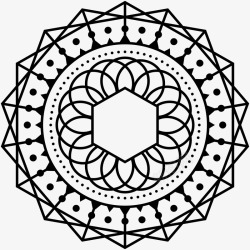 几何创意神秘花纹图案AI矢量印刷35几何创意神秘花素材
