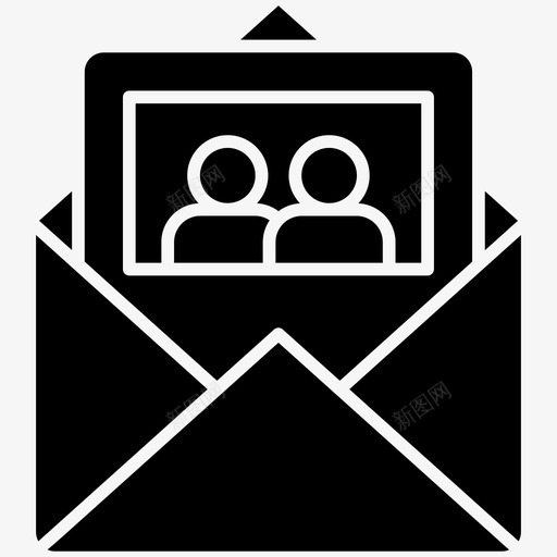 好友留言信好友留言友情信svg_新图网 https://ixintu.com 好友 留言 友情 图片 信封 字形 矢量 矢量图 图标