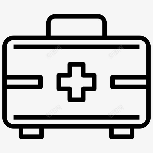 急救箱医疗箱裁判材料线矢量图标集svg_新图网 https://ixintu.com 急救箱 医疗 裁判 材料 矢量 矢量图 图标