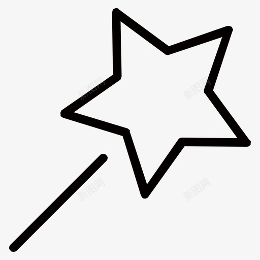 MagicWandsvg_新图网 https://ixintu.com MagicWand 线性 单色 商务