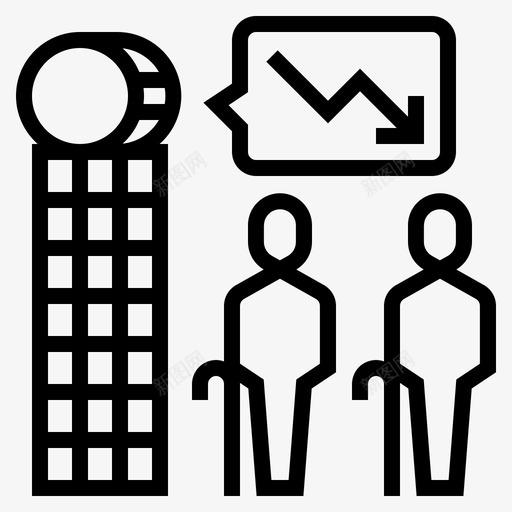 经济和社会问题老龄化社会减少svg_新图网 https://ixintu.com 经济 社会问题 老龄化 社会 减少