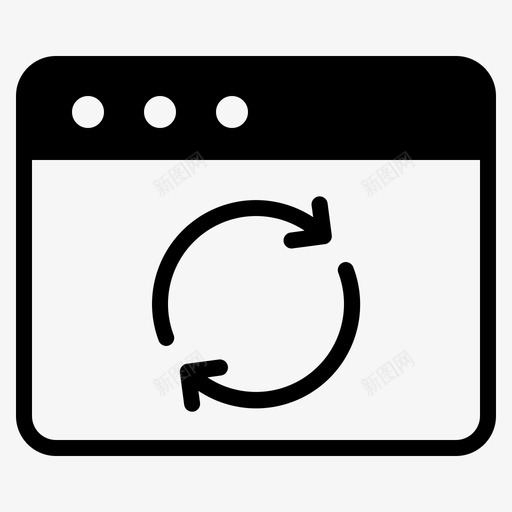 刷新页面浏览器重新加载svg_新图网 https://ixintu.com 刷新 页面 浏览器 重新 加载 网站 网页