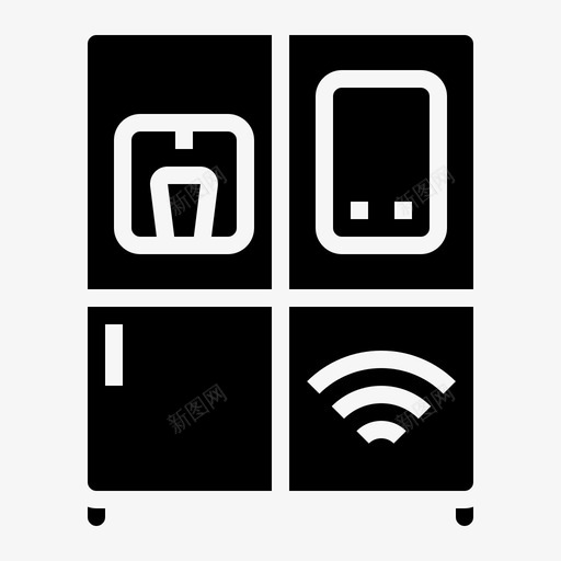 智能冰箱家电物联网svg_新图网 https://ixintu.com 智能 冰箱 联网 家电