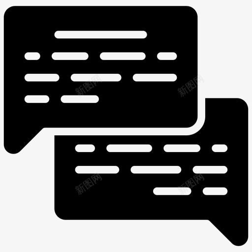 评论语音气泡聊天对话svg_新图网 https://ixintu.com 语音 气泡 评论 聊天 对话 消息 网络 通信 字形 矢量 矢量图