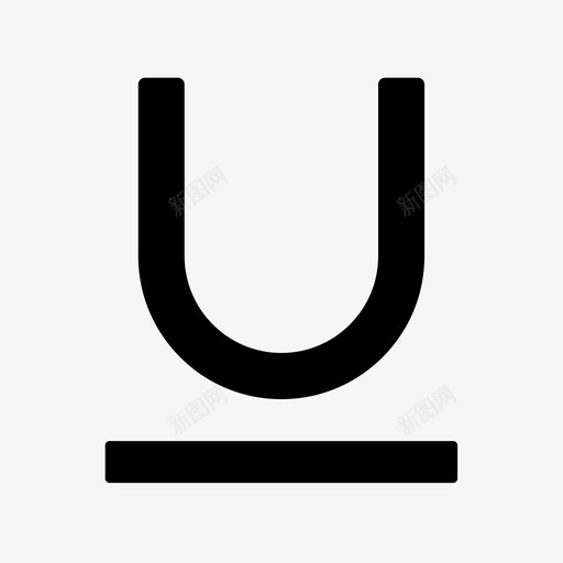 字体下划线svg_新图网 https://ixintu.com 字体 下划线 线性 扁平 手绘 单色 简约
