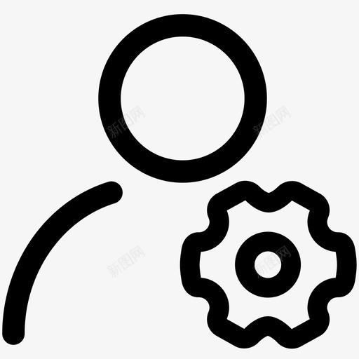 账号设置icon2svg_新图网 https://ixintu.com 账号 设置 icon2