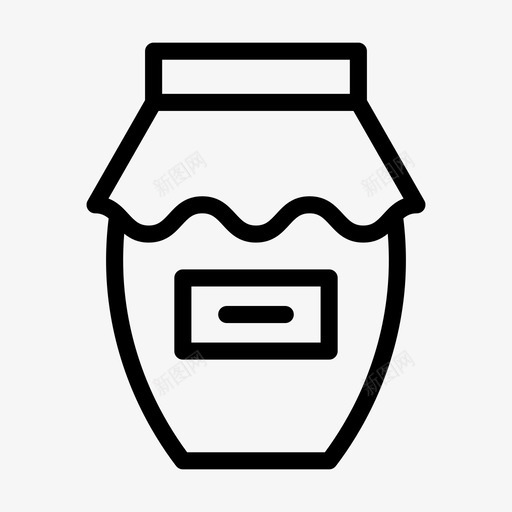 果酱罐美味食物svg_新图网 https://ixintu.com 果酱 美味 食物 甜食 致谢 铭文