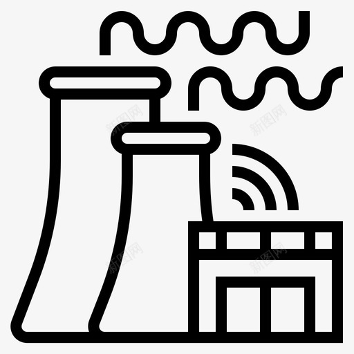 智能电网工业物联网svg_新图网 https://ixintu.com 智能 电网 联网 工业 电厂