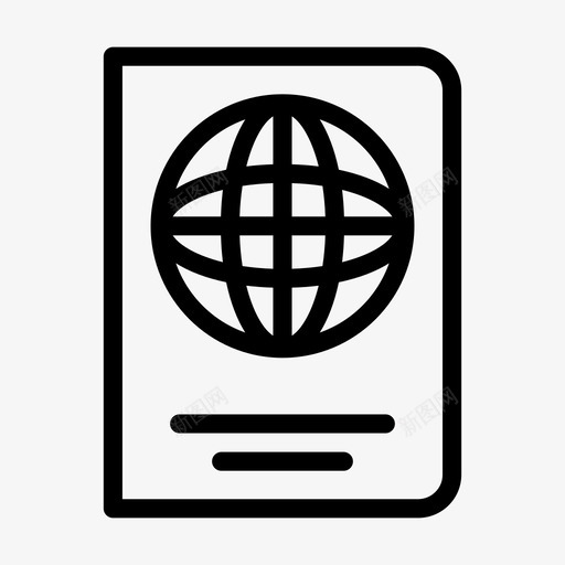 护照卡身份证svg_新图网 https://ixintu.com 身份证 护照 旅游 酒店 旅游线路 标志