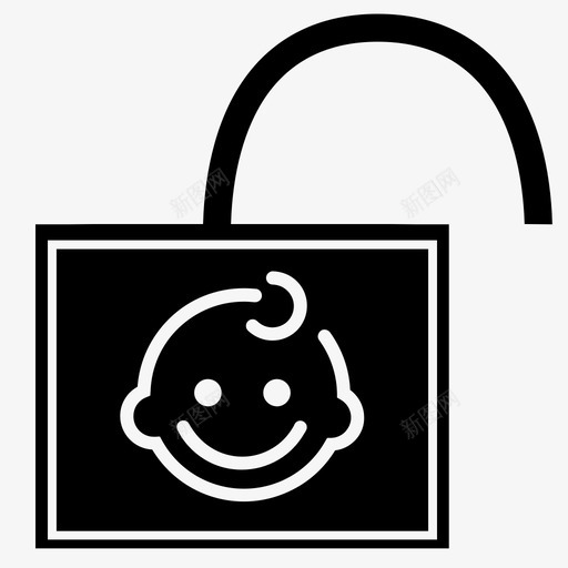 童锁未开01svg_新图网 https://ixintu.com 童锁 未开
