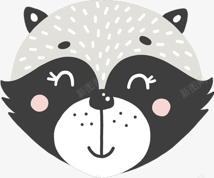 浣熊可爱动物笑脸图专辑Vol004可爱动物笑脸png_新图网 https://ixintu.com 可爱 动物 笑脸 浣熊 专辑 Vol004