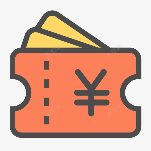 小折优惠券svg_新图网 https://ixintu.com 优惠券 小折