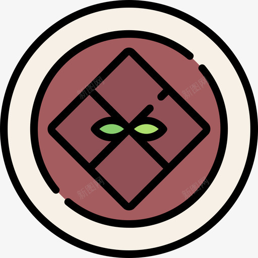 东坡肉svg_新图网 https://ixintu.com 东坡 填充 多色 简约 精美 可爱