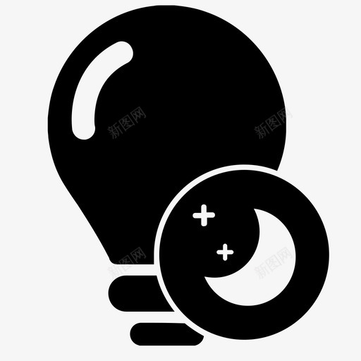 光感夜间模式svg_新图网 https://ixintu.com 光感 夜间 模式