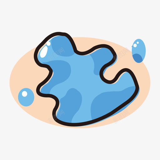 小心水迹svg_新图网 https://ixintu.com 小心 心水
