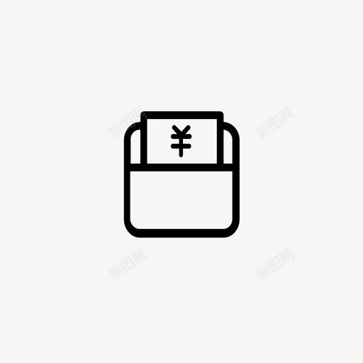 工资发放svg_新图网 https://ixintu.com 工资 发放 圆润 单色 线性 商务
