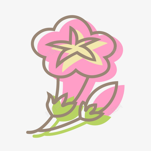 喇叭花彩svg_新图网 https://ixintu.com 喇叭 花彩 填充 线性 多色 可爱 圆润 简约 扁平 手绘 精美